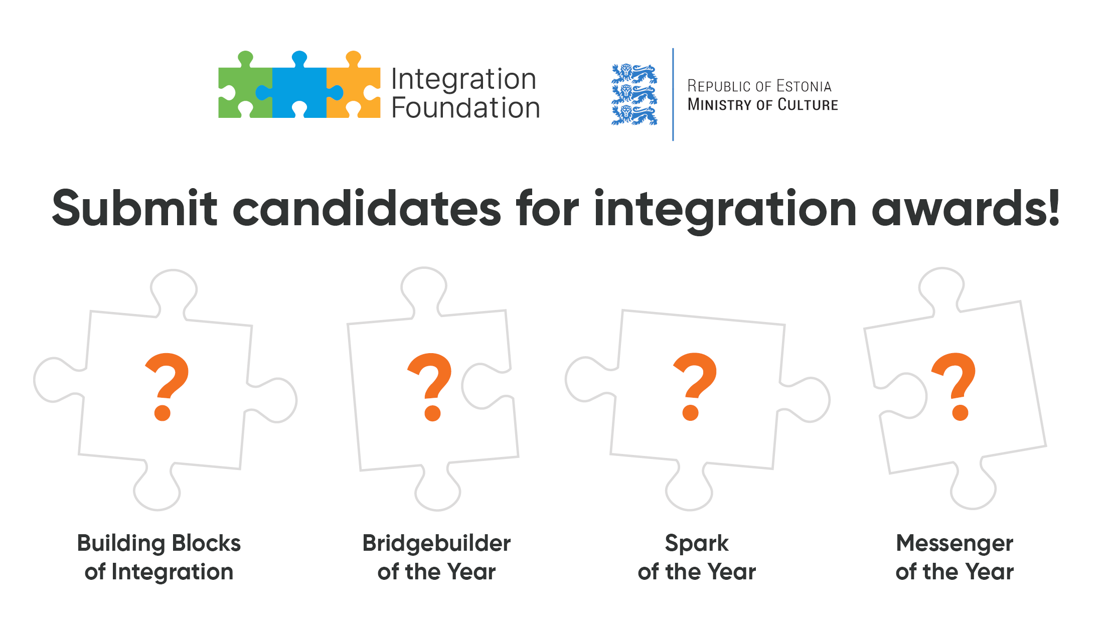 Submit candidates for integration awards