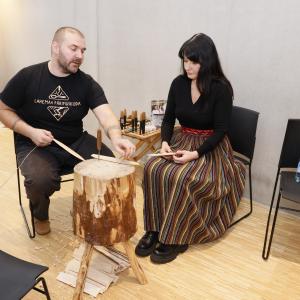 Opening events of the Cultural Diversity Year culminated with the handover of the theme year title at the Tallinn College of Music and Ballet (Raul Mee, Kristi Sits)