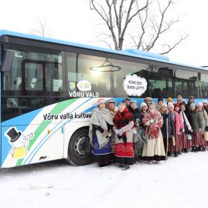 Kultuuririkkuse aasta avamine Võrumaal Võru valla kultuuribussiga.