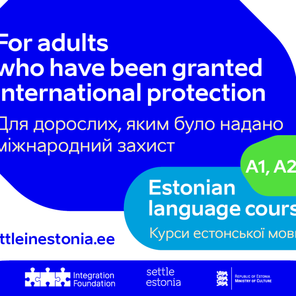 Estonian language courses for beneficiaries of international protection