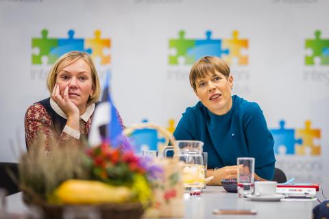 President külastas Narva eesti keele maja